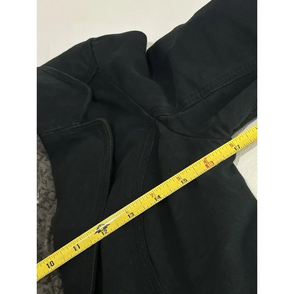 triple five soul black blazer jacket womens size M